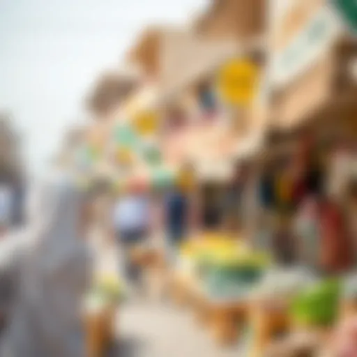Vibrant market scene showcasing Al Dira's rich culture