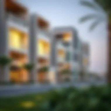 Modern Residential Development in Meydan Stylish residential development in Meydan reflecting contemporary design