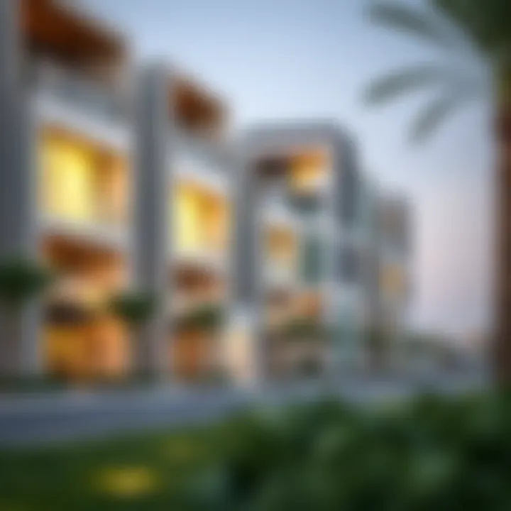 Modern Residential Development in Meydan Stylish residential development in Meydan reflecting contemporary design