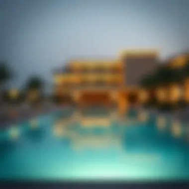 Luxury Escape: The Allure of Hotel Swimming Pools An elegant swimming pool at a luxury hotel setting
