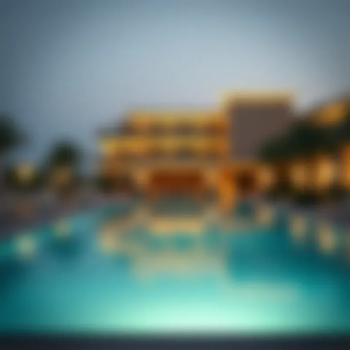 Luxury Escape: The Allure of Hotel Swimming Pools An elegant swimming pool at a luxury hotel setting