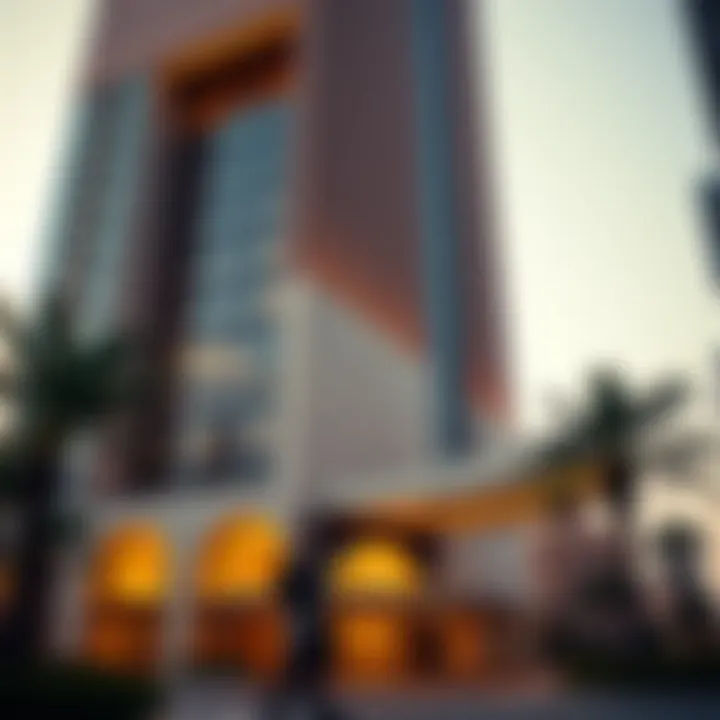 Stunning architectural design of the Saraya Building showcasing modern aesthetics