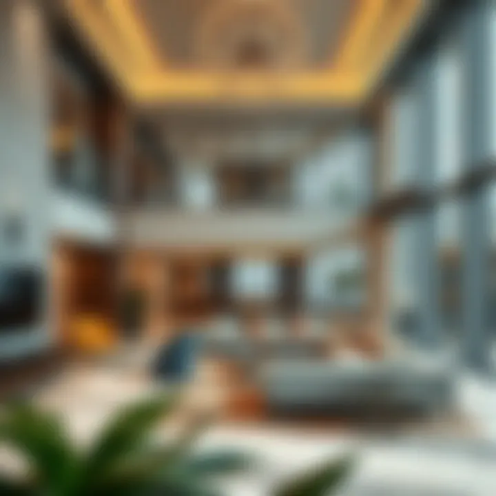 Interior layout of the Saraya Building demonstrating its modern amenities