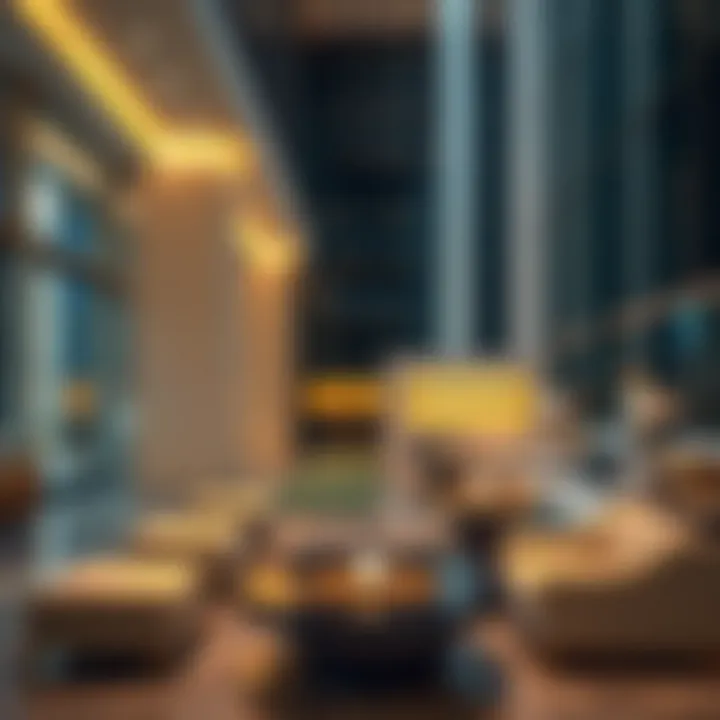 Luxurious amenities at the Zarooni Building