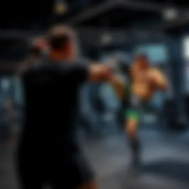 Dynamic Martial Arts Techniques at UFC Gym Dubai Training session showcasing dynamic martial arts techniques