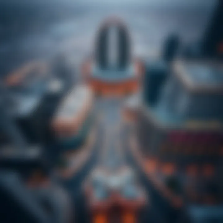 An aerial view of emerging real estate developments in Dubai's urban landscape.