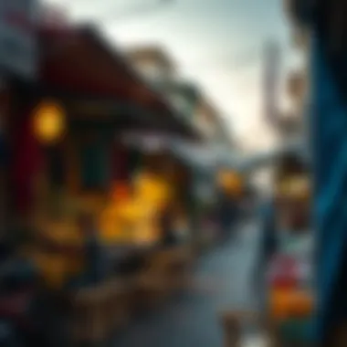 A bustling neighborhood market that reflects the cultural fabric of Dubai.