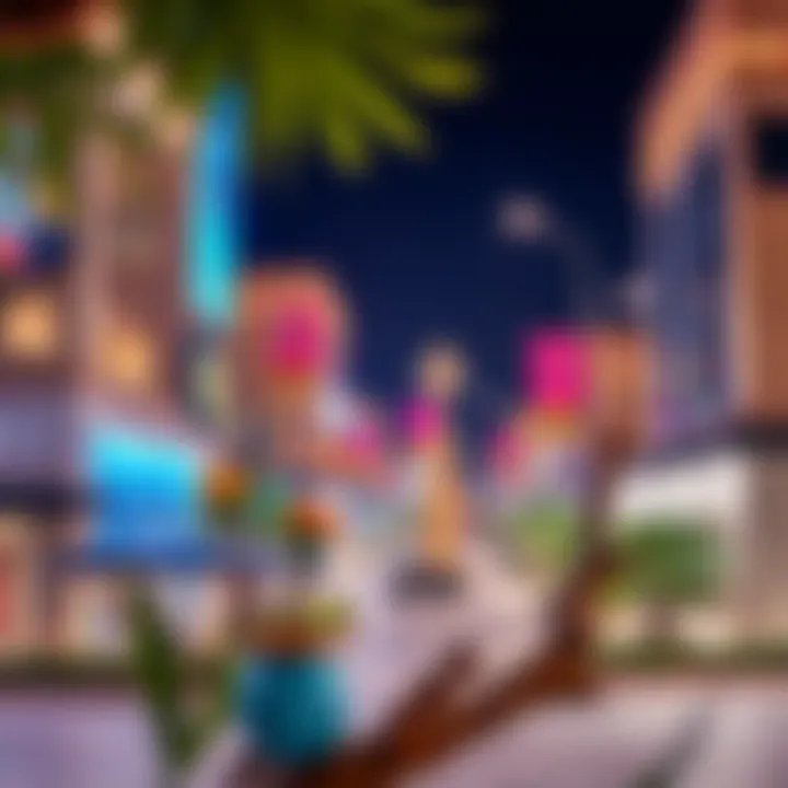 Cultural District in Dubai Vibrant cultural district with art installations and pedestrian-friendly spaces.