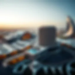 Aerial view of Expo Valley showcasing modern architecture