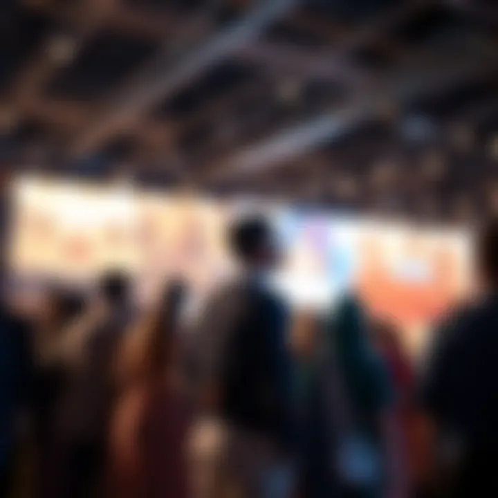 Crowd enjoying a cultural event in a modern Dubai venue