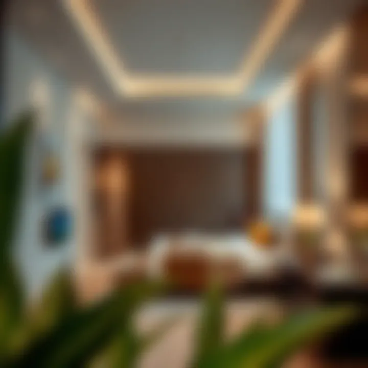 Amenities offered in various rental rooms