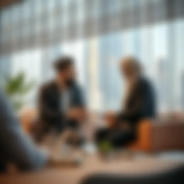 Entrepreneur discussing business opportunities in Dubai