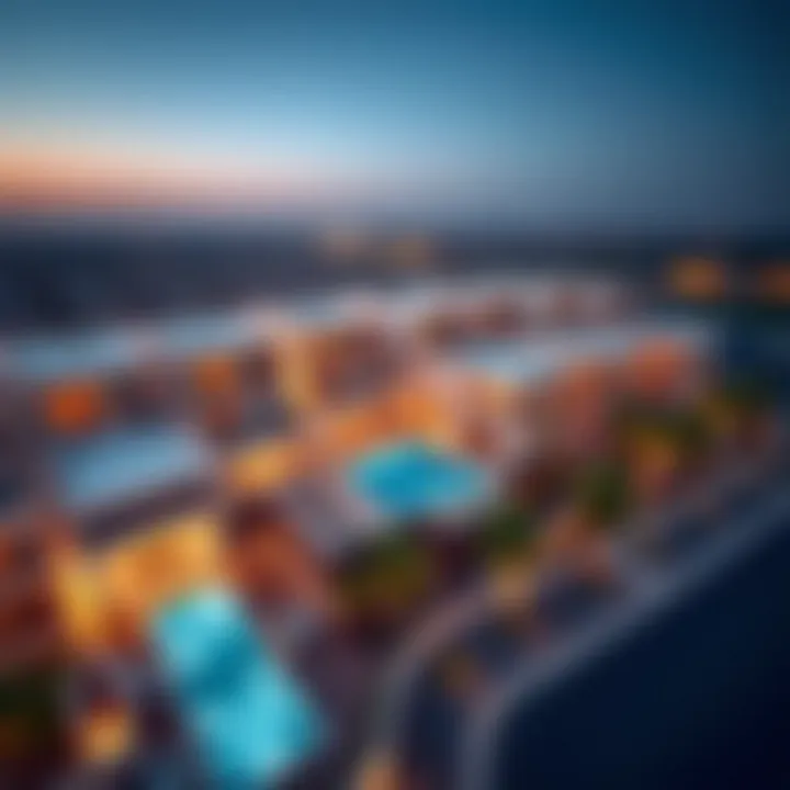 Aerial View of Galleria Villas Al Wasl Aerial view of Galleria Villas showcasing modern architecture