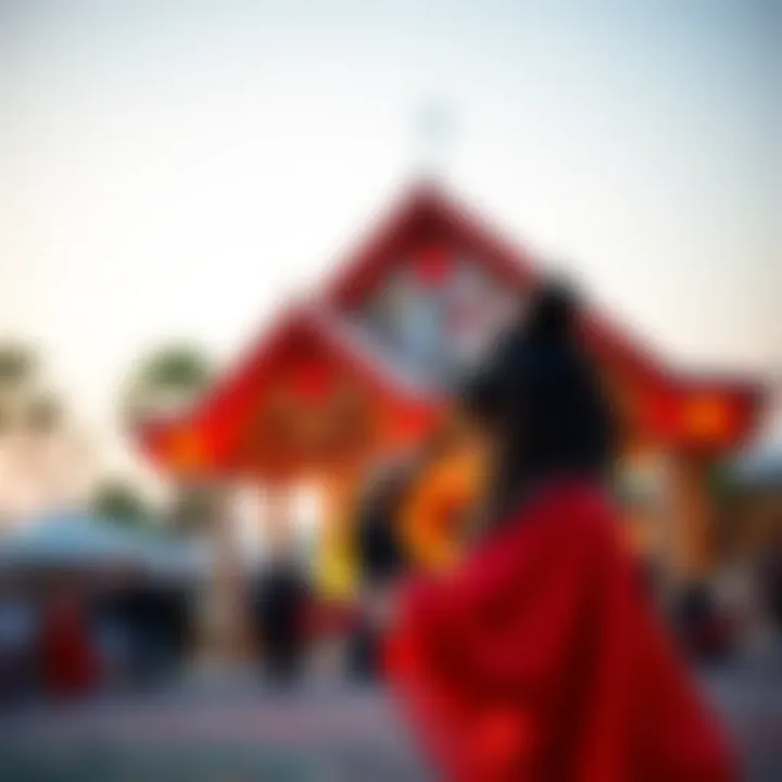 Artistic performances captivating the audience in an open air setting