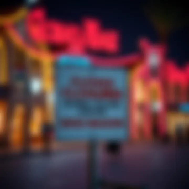 Closure Announcement at Global Village Signage indicating the closure of Global Village for the 2023 season.