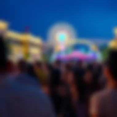 Celebration of Diversity at Global Village Crowd enjoying the festivities at Global Village