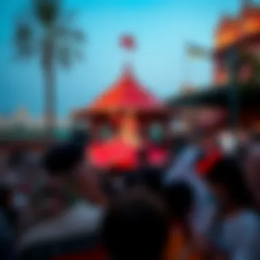 Cultural Performances at Global Village Visitors enjoying cultural performances and entertainment at Global Village.