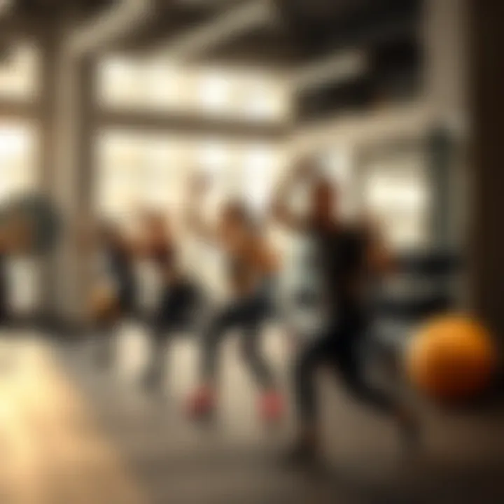 Group fitness class in action at GymNation