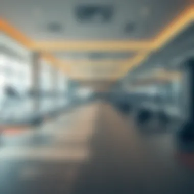 Spacious workout area in GymNation