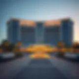 Stunning architectural view of Hilton Dubai Creek showcasing its modern design