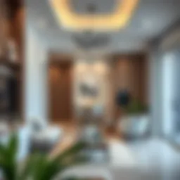 A modern home interior highlighting cleanliness and organization