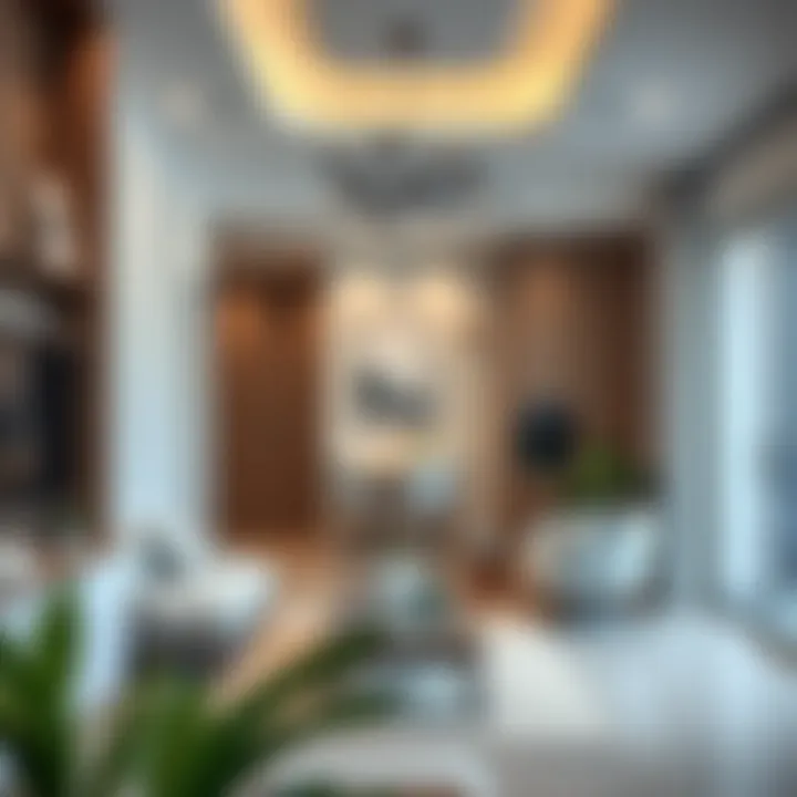 A modern home interior highlighting cleanliness and organization