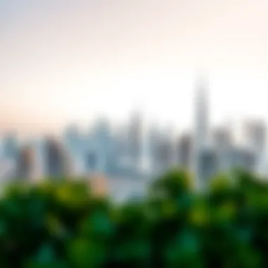 Dubai's Iconic Skyline Stunning skyline of Dubai showcasing luxury properties