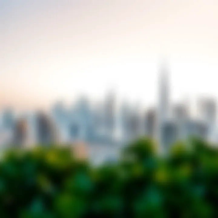 Dubai's Iconic Skyline Stunning skyline of Dubai showcasing luxury properties