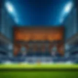 Indoor football pitch showcasing modern design
