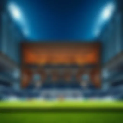 Indoor football pitch showcasing modern design