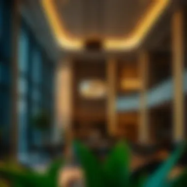 Luxurious Interiors of the Iris Tower Interior of the Iris Tower featuring modern amenities and luxurious spaces