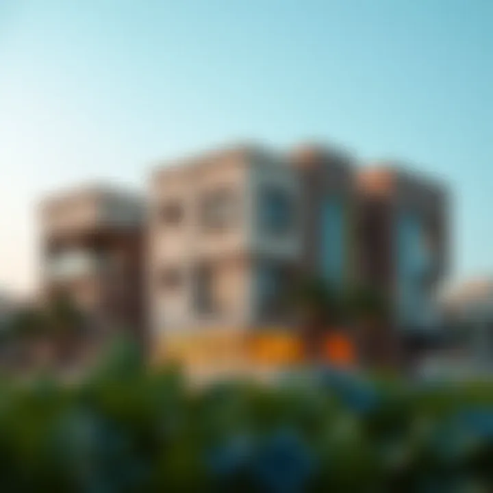 Real Estate Offerings in Jebel Ali Diverse property types in Jebel Ali, from villas to apartments, depicting the real estate offerings