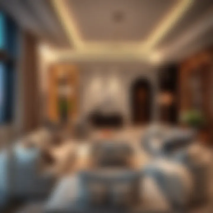 Elegant interiors of a residential unit in Jumeirah Heights West showcasing modern design