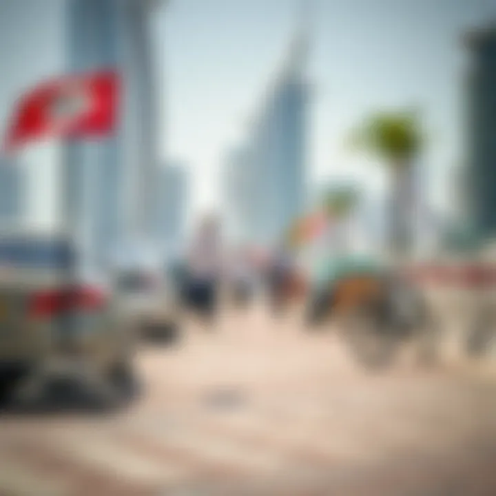 Vibrant community life in Jumeirah with waterfront activities