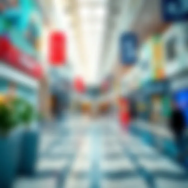 Interior view highlighting the diverse shopping experience.