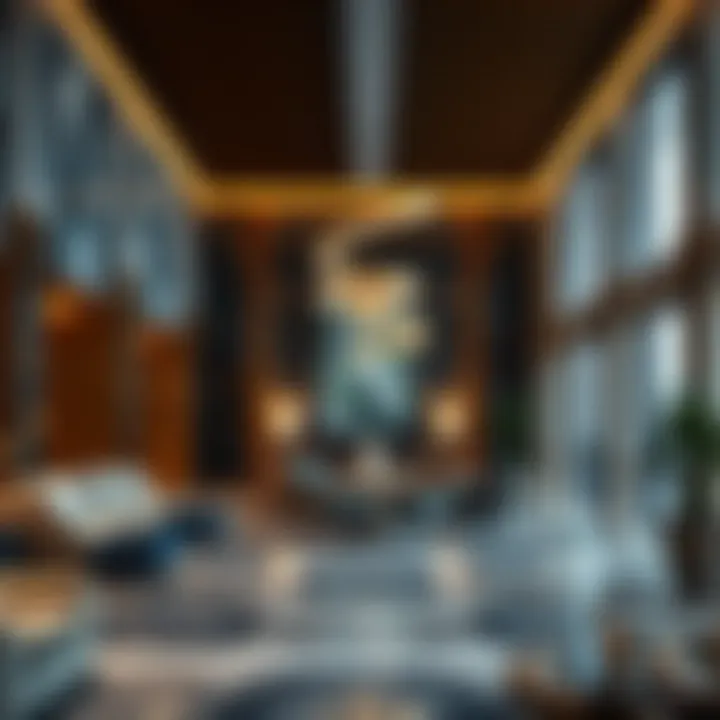 Luxurious amenities and lifestyle spaces at Latifa Towers