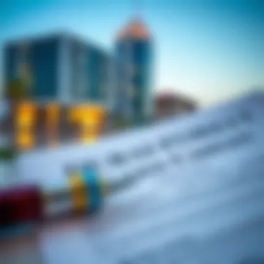 Dubai Property Lease Contract Overview Detailed view of a Dubai property lease contract