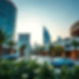 A stunning view of L'Eto City Walk showcasing modern architecture