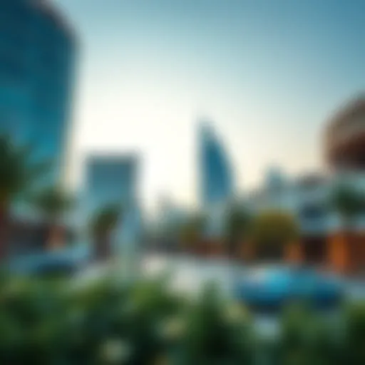 A stunning view of L'Eto City Walk showcasing modern architecture