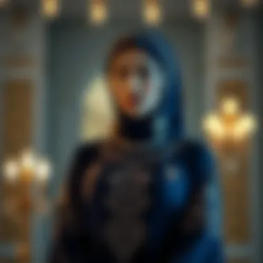 Elegant Emirati abaya showcasing intricate embroidery