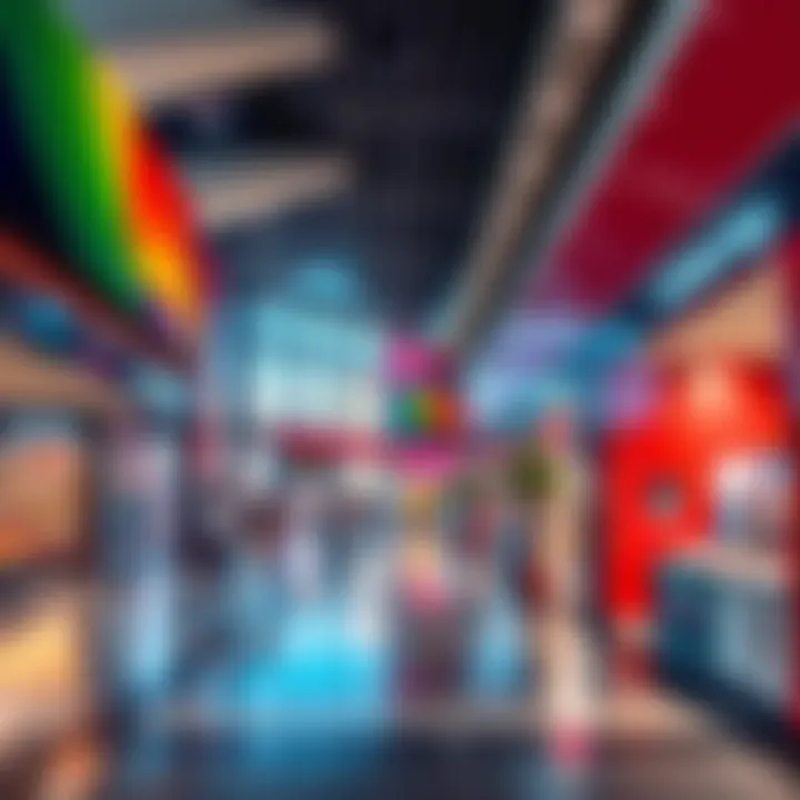 Vibrant retail space within a Majid Al Futtaim development