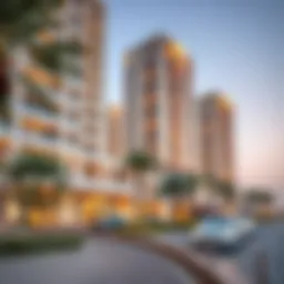 View of a luxury apartment complex developed by Makeen Properties