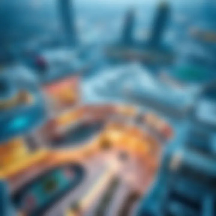 Aerial view of the Mall of Dubai impacting the local economy
