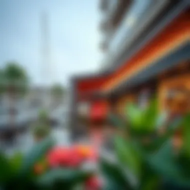 Vibrant Lifestyle Scene in Marina Level Al Majara Vibrant lifestyle scene in Marina Level Al Majara with cafes and shops