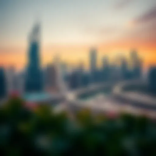 Stunning Dubai Skyline: A Testament to Modern Elegance Luxurious skyline of Dubai showcasing modern architecture