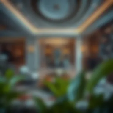 Opulent Interiors: A Glimpse into Luxury Living Interior design of a high-end property with opulent furnishings