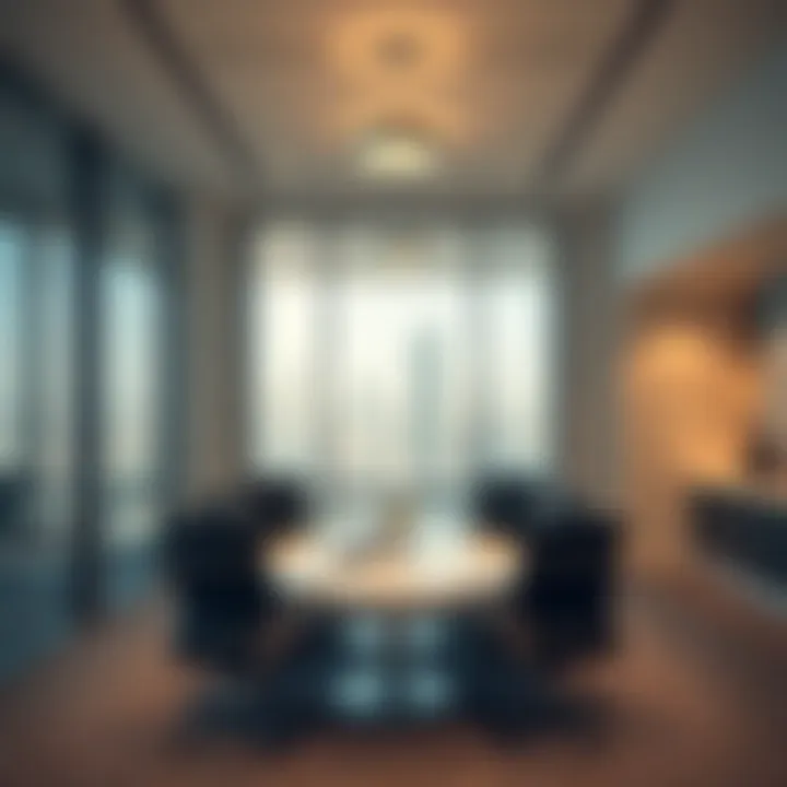 Interior of a modern office space in Mazaya Business Avenue BB1