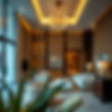 Interior view highlighting luxurious living spaces within the building