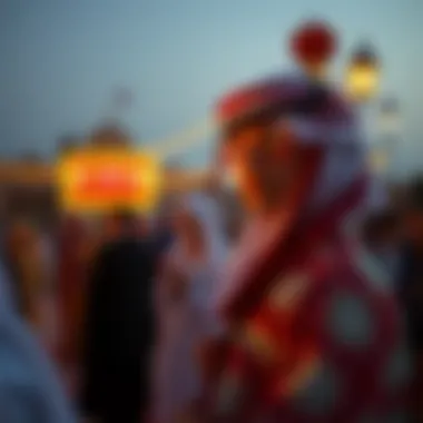 Traditional Emirati cultural performance during Eid