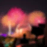 UAE National Day celebration with fireworks